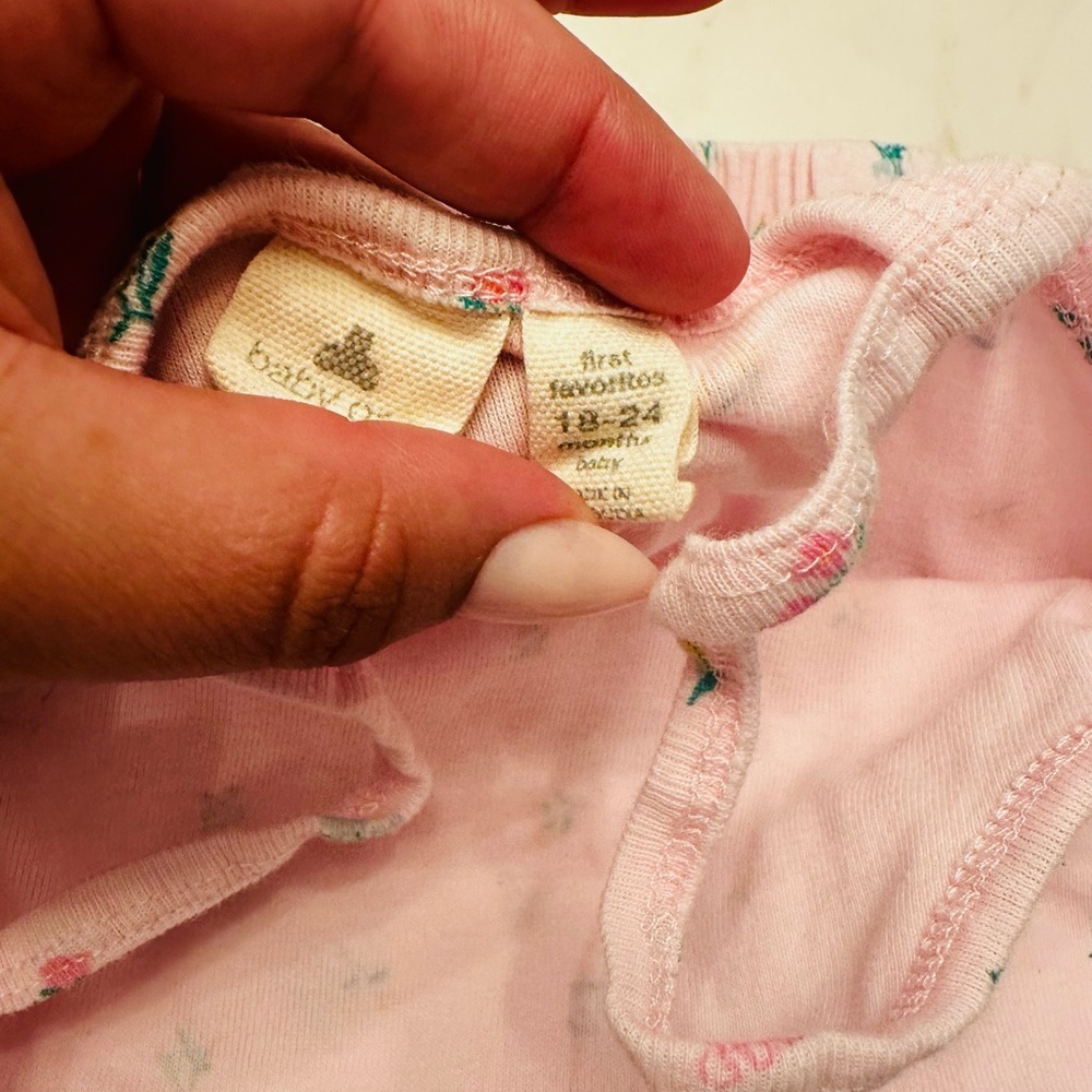 GAP Light Pink Floral Diaper Cover Set - Picture 3 of 3